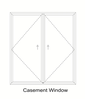 Casement Window-4' x 3' White